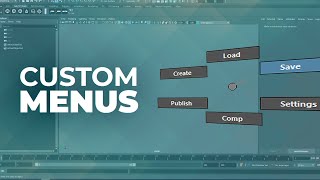 Creating Custom Menus in Maya [upl. by Glaudia]