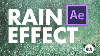 EASY RAIN EFFECT ADOBE AFTER EFFECTS [upl. by Ettenay]