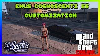 GTA 5 ONLINE ENUS COGNOSCENTI 55 CAR CUSTOMIZATION NEW DLC [upl. by Karla]