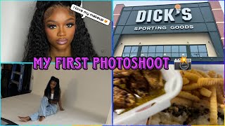 GRWM FOR A PHOTOSHOOT MAKEUP amp FOOD RUN [upl. by Alleiram]