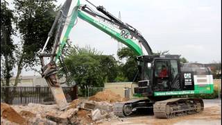 Bagger in Aktion  Caterpillar Hannover 96 Bagger [upl. by Norah]