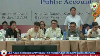 PUBLIC HEARING OF THE HOUSE QUADCOMMITTEE  BACOLOR PAMPANGA [upl. by Retep]