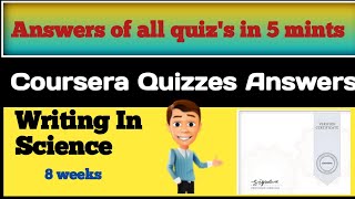 Coursera quizzes answers course writing in the sciences  All Quizzes answers of Coursera in 5 [upl. by Rekab]