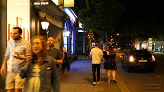 Upper Street Islington London Nighttime Brasserie and Bar Culture 08th Aug 2020  Mood Ambience [upl. by Lazes]