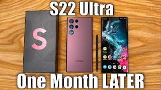 Samsung Galaxy S22 Ultra Review  1 Month Later [upl. by Travus]