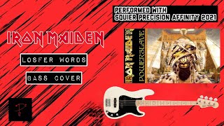 Iron Maiden  Losfer Words bass cover with Squier Precision Affinity 2021 [upl. by Smalley]