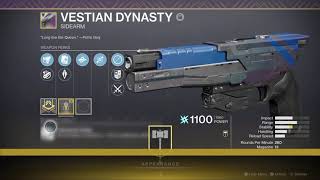 Destiny 2 Vestian Dynasty [upl. by Gardel594]