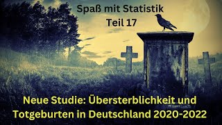 Spaß mit Statistik Teil 17  Neue Studie Übersterblichkeit und Totgeburten in Deutschland 20202022 [upl. by Kaden]