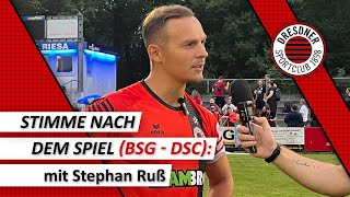 BSG Stahl Riesa  Dresdner SC 21 09082024  Stimme nach dem Spiel [upl. by Sara204]