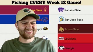 I picked EVERY Week 12 College Football game [upl. by Rodmun552]