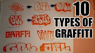 10 Types of Graffiti [upl. by Diahann]