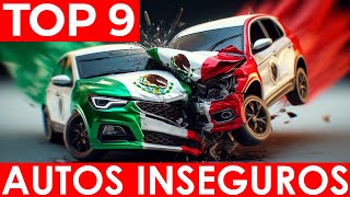 Los 9 Autos más INSEGUROS producidos en MÉXICO Una Guía Completa con los autos más vendidos [upl. by Bret]