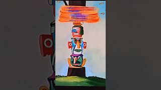 Woody Woodpecker Carves Totem Pole [upl. by Pillihpnhoj]