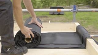 Aanbrengen EPDM dakbedekking op houten ondergrond Tips amp Tricks voor het leggen van EPDM folie [upl. by Isborne67]