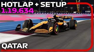 F1 24 QATAR Hotlap  Setup 119634  15 th Worldwide Ranking 💪 [upl. by Ahsya]