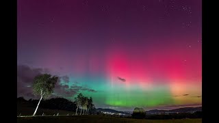 Polarlichter am Donnerstag 10Oktober 2024 über Südhessen [upl. by Iccir]