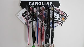 How to make a Personalized Medal Holder DIY [upl. by Rosamond]