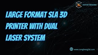 Large format SLA 3D printer with dual laser system [upl. by Franny]