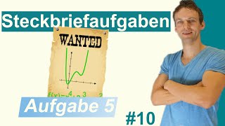 Steckbriefaufgaben  Anwendungsaufgabe Nr5 mit Lösung und Erklärung  10 [upl. by Markus]