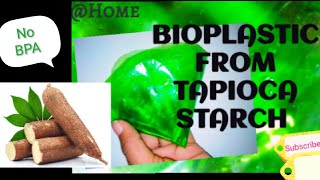 Bio Degradable Plastic  How to make bioplastic at home by using kitchen ingredients easily [upl. by Gibun2]