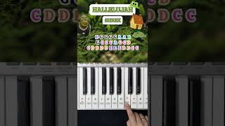 How to play quotHallelujahquot  Shrek  Easy Piano Tutorial 🎶🎹piano pianotutorial shrek hallelujah [upl. by Ritchie]