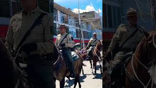 Mexican Mounted Police horse cowboys Mexico [upl. by Dorsy]