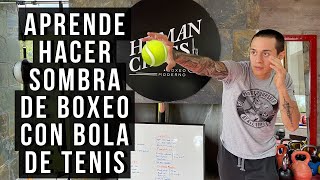 Aprende hacer SOMBRA DE BOXEO con Bola de Tenis [upl. by Nylacaj]