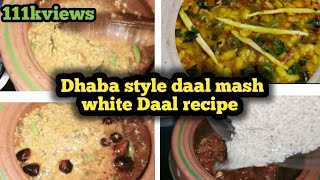 Dhaba style daal Mash  how to make dhaba style daalmash fry restaurant style dhaba stylefry daal [upl. by Gnahc930]