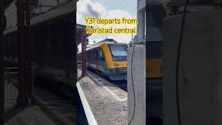 Y31 departs from Karlstad central [upl. by Yacano668]