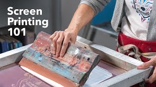 The Basics of Screen Printing  Screen Printing Tutorial [upl. by Inaniel]