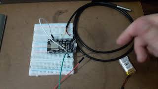 Subiendo datos de temperatura a internet con módulo wifi ESP8266 y el sensor DS18B20 [upl. by Baalbeer]