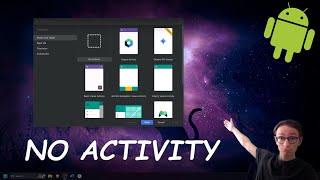 Creating a new NO ACTIVITY project  Android Studio [upl. by Brott]