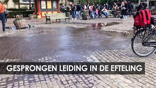 Waterleiding gesprongen in de Efteling plein bij Droomvlucht en Raveleijn onder water [upl. by Ozneral]