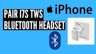 How to connect  pair i7s TWS EarPods EarBuds  connect earbuds in 10 seconds [upl. by Fechter189]