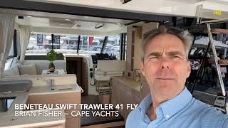 BENETEAU Swift Trawler 41 at the Miami Boat Show 2024 Available with Incentives trawlerlife [upl. by Yesdnyl]