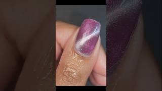 Starilly Crystal Quartz 🔮 nails naildesign magneticnails pinknails nailart [upl. by Tung]