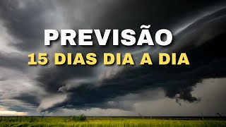 🔴PREVISÃO 15 DIAS DIA A DIA CHUVAS VOLUMOSAS NO NORDESTE E TEMPESTADES [upl. by Golding]