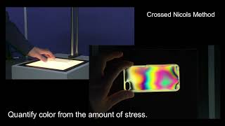 Polariscope StrainEye｜ Inspection Method Visual Type [upl. by Michail]