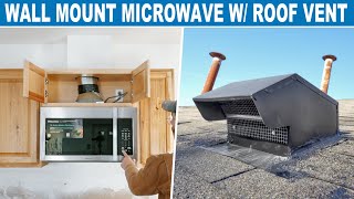 How To Vent a Microwave  Fan Though the Roof Completely DIY [upl. by Maghutte]