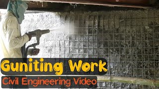 Complete Guniting Work Procedure  Guniting Work in Bridge Repairing  Guniting Waterproofing [upl. by Nyrahs]