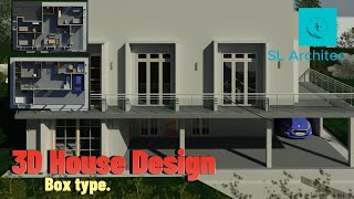 3D House Design Box Type With Floor PlansSri Lanka [upl. by Vincent]