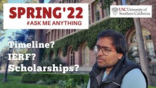 USC Spring Admit IERF Timeline Scholarships  Ask Me Anything  Part 4 [upl. by Gambrell]