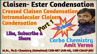 Claisen CondensationPart 1Mechanism amp TrickCrossed and Intramolecular Claisen ester condensation [upl. by Assilram]