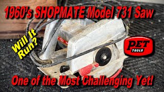 60 Year Old SHOPMATE Circular Saw Repair and Rebuild [upl. by Anaynek502]