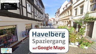 Havelberg Spaziergang via Google Maps durch die AltstadtInsel [upl. by Baram]