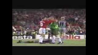 The Final 3 Mins Man United v Bayern Munich 1999 Rare Pitch Side Footage Champions League Final [upl. by Tletski663]