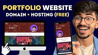 Make your Portfolio Website for FREE from scratch  DOMAIN amp HOSTING Free by Ali Solanki [upl. by Lindsay]