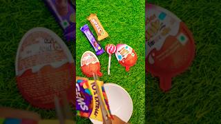 yummy 😋 kinder joy lollipop cartoon video with lots of candies chocolates amp jelly shorts ytshorts [upl. by Anette646]