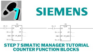 Step 7 counter block tutorial  simatic manager [upl. by Dnomayd]