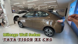 TATA TIGOR XZ CNG 2024  2nd Top Model me Features Bhi  Mileage Bhi  Boot me Space Bhi [upl. by Onid]